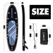 The size of ET style all round 10'6" paddle board | Supzoom ET style