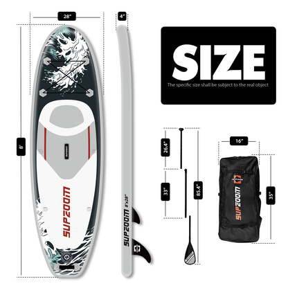 SUPZOOM 8' Kids Style Shark Inflatable Paddle Board