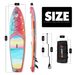 The size of all round 10'10" paddle board | Supzoom double layer pink flamingos style