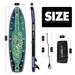 The size of all round 10'10" paddle board | Supzoom double layer turtle style