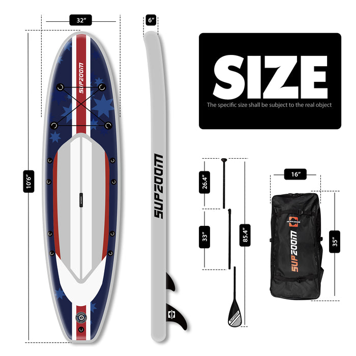 The size of all round 10'6" paddle board | Supzoom australia map