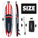 The size of all round 10'6" paddle board | Supzoom big star style
