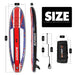 The size of all round 10'6" paddle board | Supzoom british style