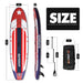 The size of all round 10'6" paddle board | Supzoom eagle style