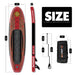 The size of all round 10'6" paddle board | Supzoom ghost rider style