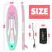 The size of all round 10'6" paddle board | Supzoom light green style