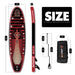 The size of all round 10'6" paddle board | Supzoom locomotive beauties style