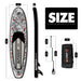 The size of all round 10'6" paddle board | Supzoom magazine style