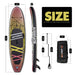 The size of all round 10'6" paddle board | Supzoom musician style