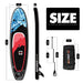 The size of all round 10'6" paddle board | Supzoom ocean style