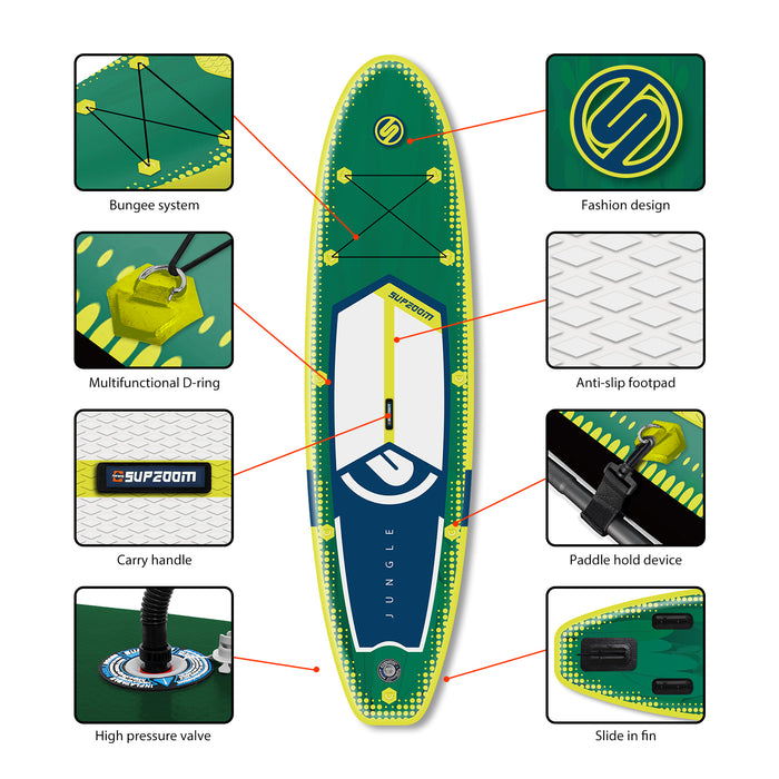 10'6" all round jungle inflatable paddle board｜Supzoom