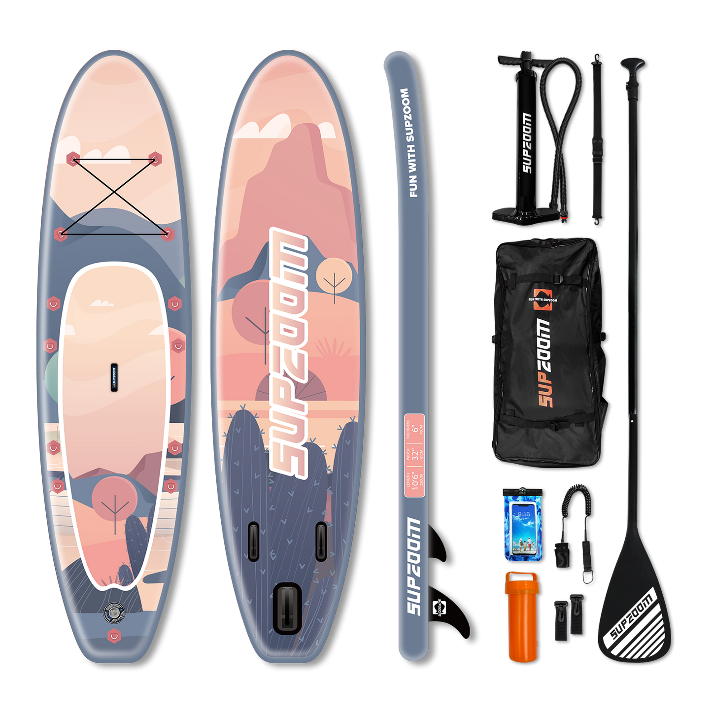 10'6" all round cactus in the desert inflatable paddle board｜Supzoom