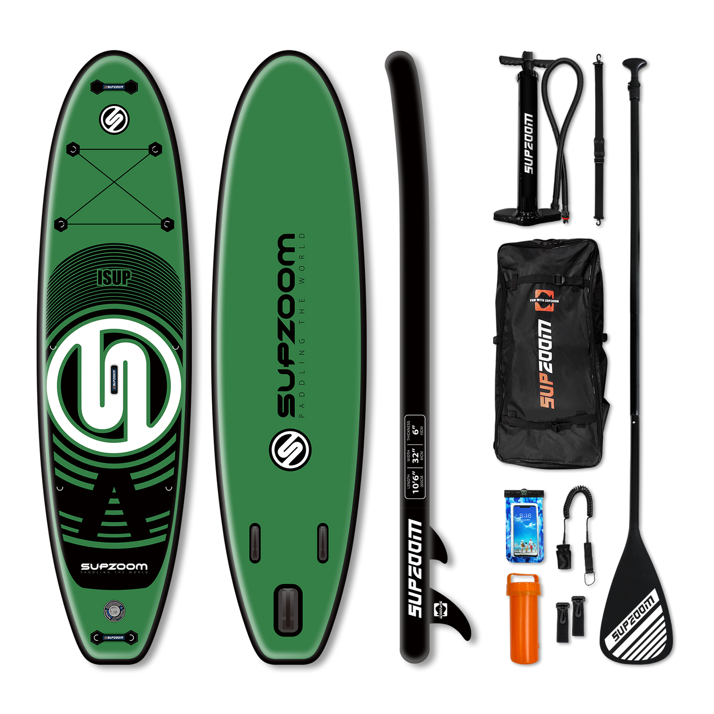 10'6" green giant all round Inflatable stand up paddle board｜Supzoom