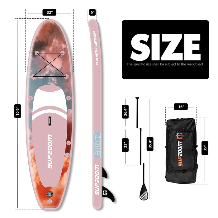 10'6" all round fire cloud inflatable paddle board｜Supzoom